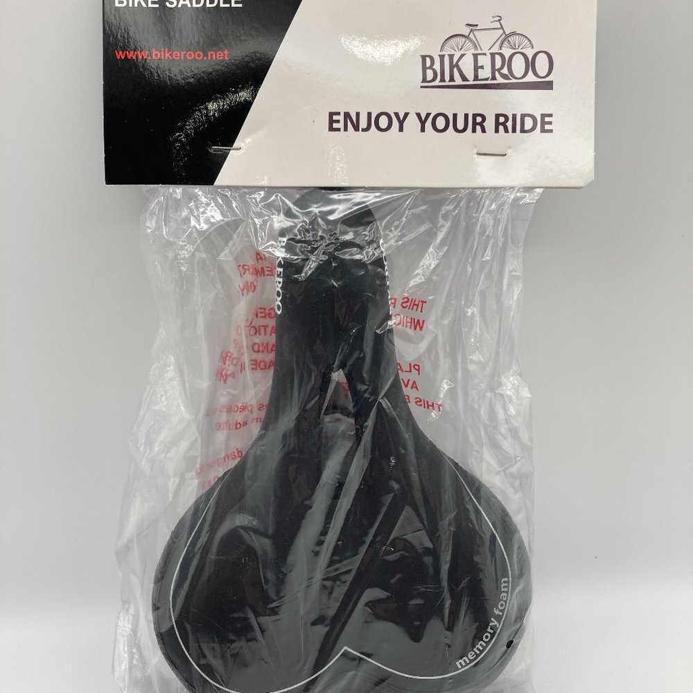 Bikeroo Comfortable Bike Saddle Padded Memory Foam Bike Seat New Sealed